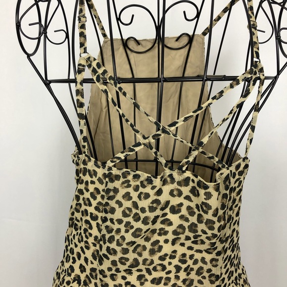 Abercrombie & Fitch spaghetti Strap chetah dress S - Picture 7 of 7